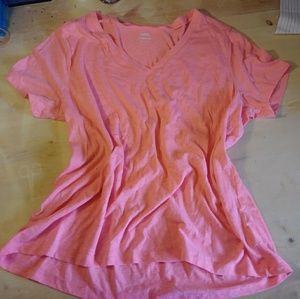 Neon pink old navy v neck